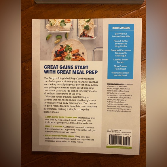 *NEW* The Body Building Meal Prep Cookbook by Michelle Vodrazka - Picture 2 of 2